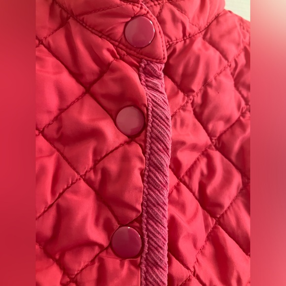 ❤️Quilted Pink Vest with Pockets, Snap Buttons, EUC - Picture 4 of 7